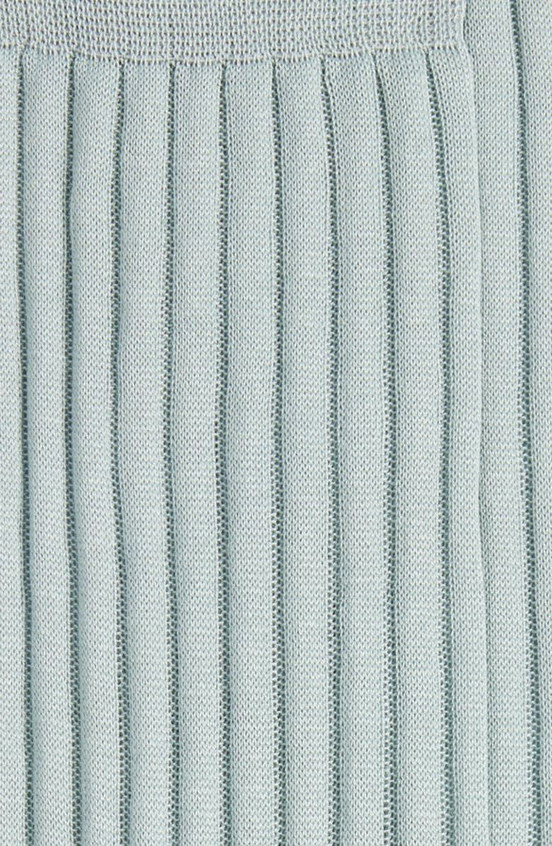 Canali Ribbed Cotton Dress Socks, Alternate, color, Green