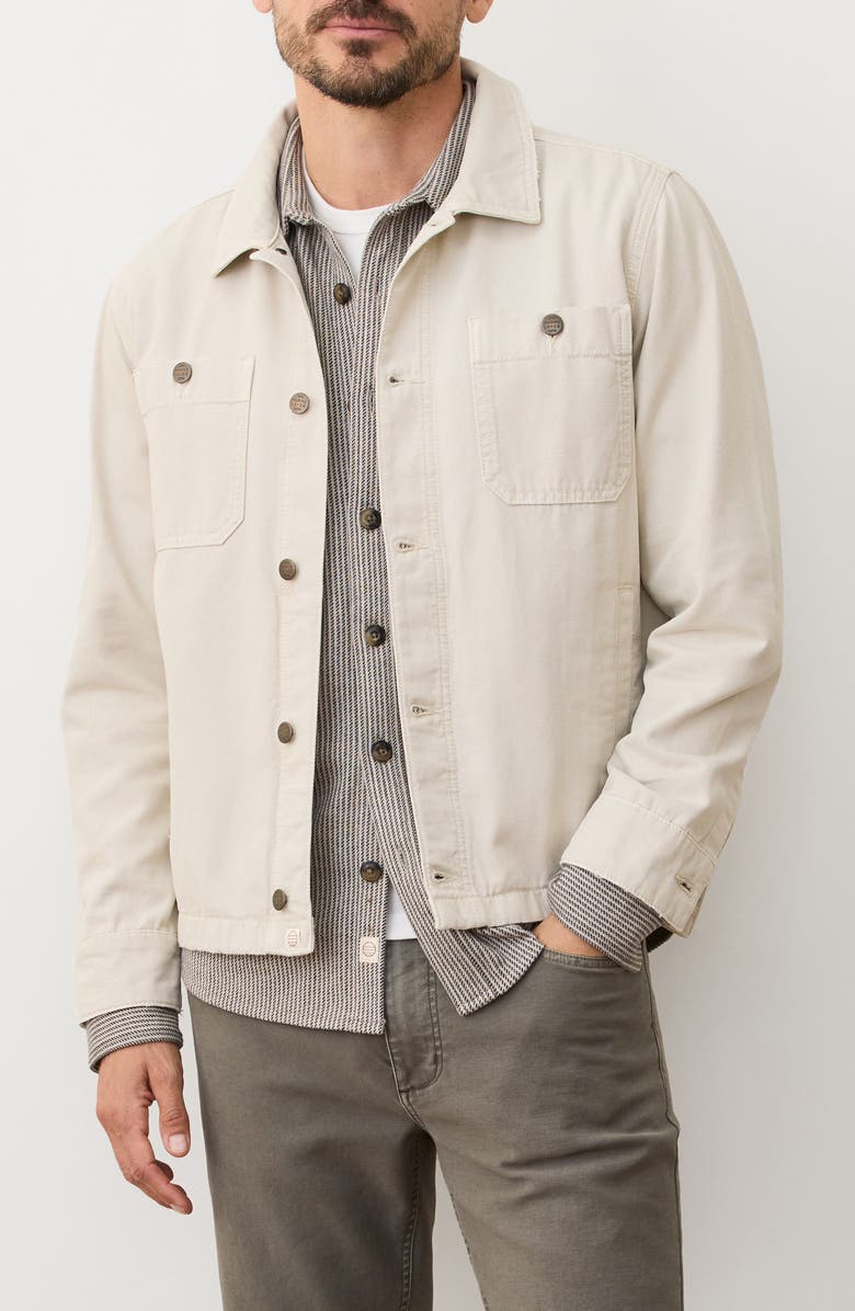 Marine Layer Patrick Canvas Overshirt, Main, color, Natural