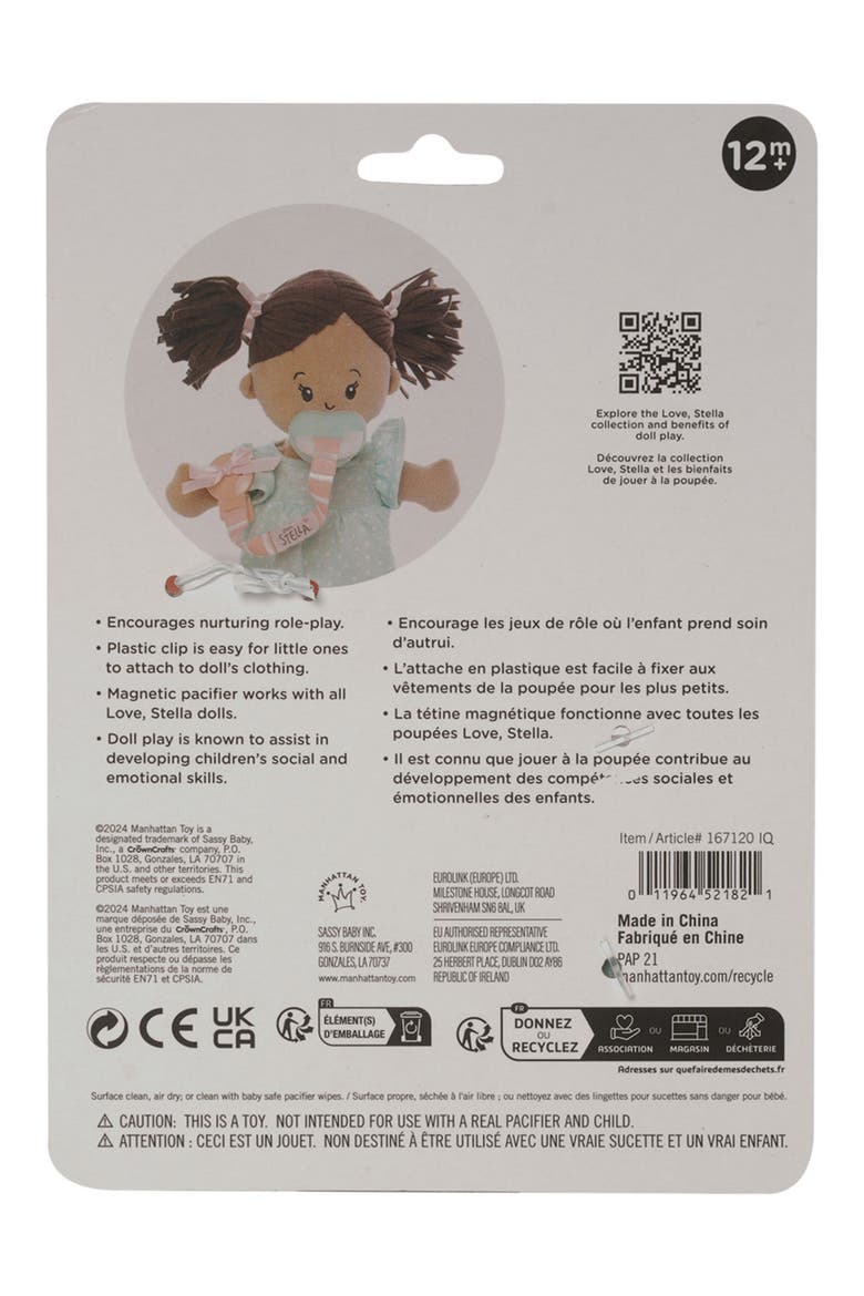 Love, Stella Pacifier & Clip Set, Alternate, color, MULTI-COLOR