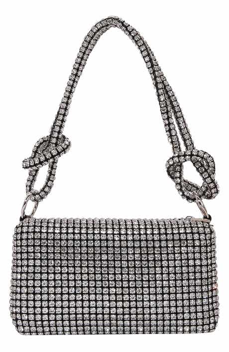 BERNESS Rhinestone Rectangular Shoulder Bag