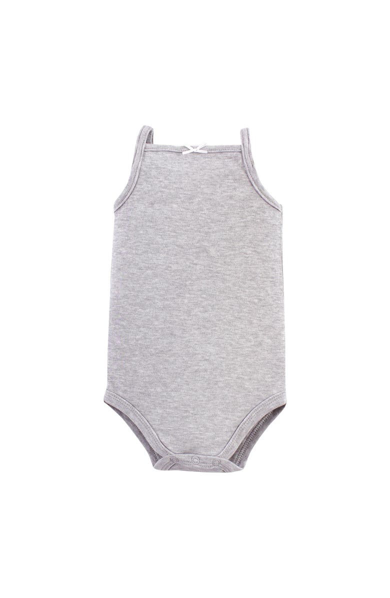 Hudson Baby Soft Cotton Sleeveless Bodysuit, Alternate, color, Basic Black Gold