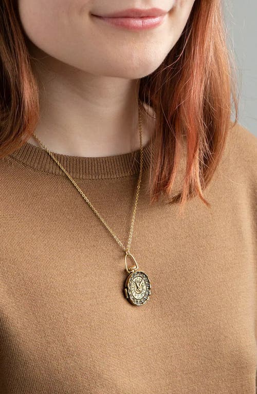 Uncommon Goods 1111 Locket In Gold With Crystals