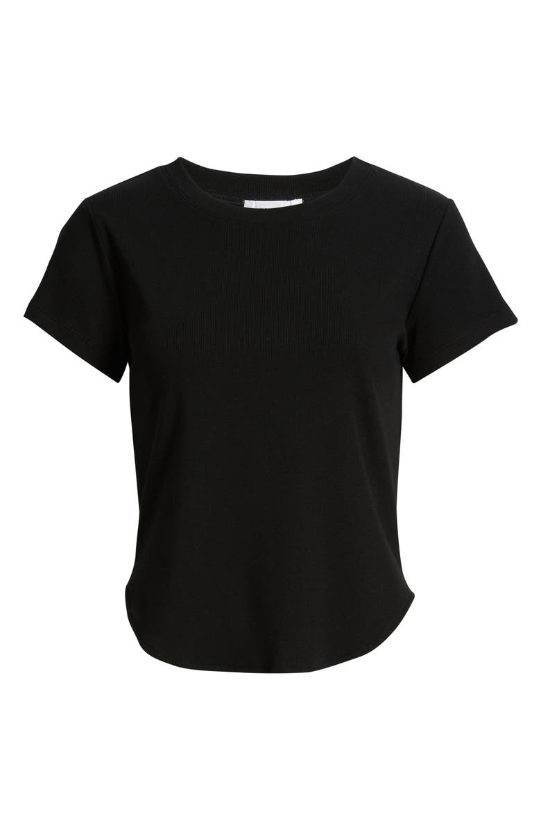 ARTLESS FOREVER Crawford Short Sleeve Top, Main, color, Black