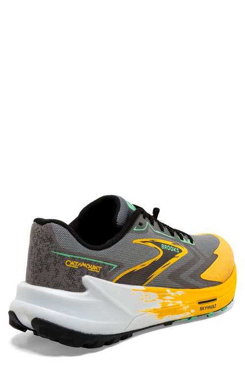 Brooks Catamount 3 Trail Running Shoe In Lemon Chrome/sedona Sage