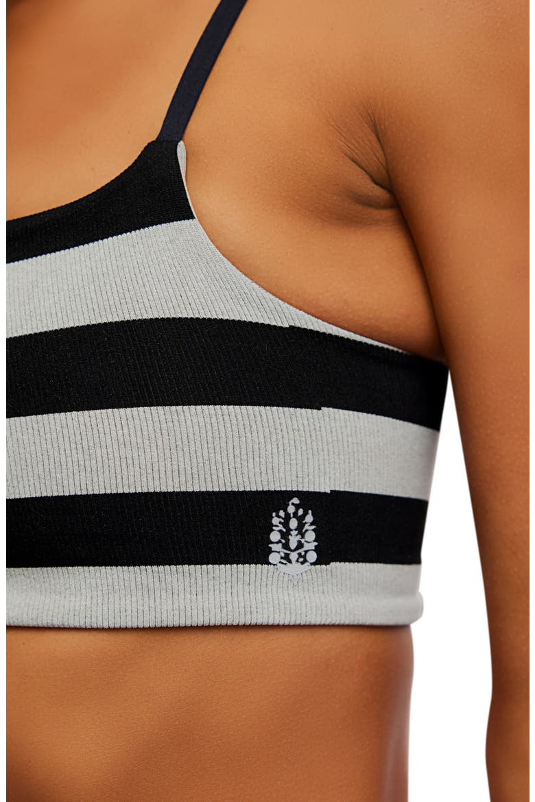 FP Movement Remember My Name Stripe Bra, Alternate, color, BLACK COMBO