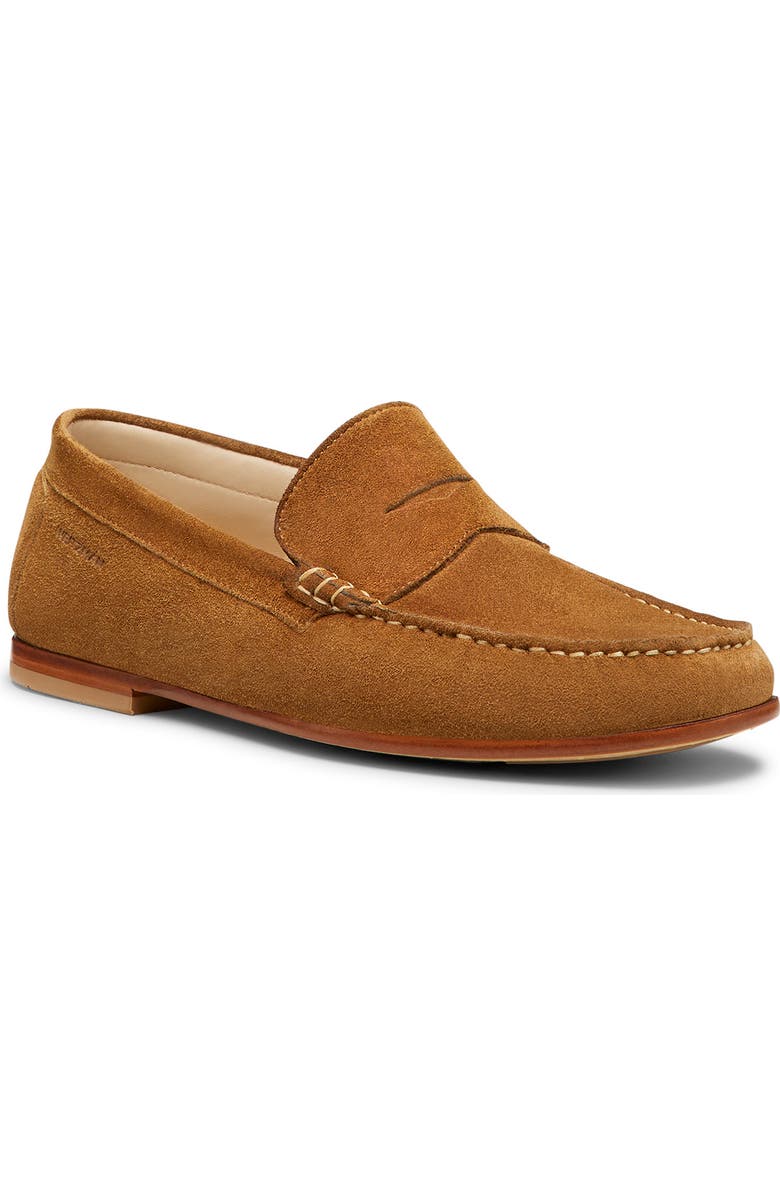 Stuart Weitzman Brady Penny Loafer, Main, color, Camel Tan
