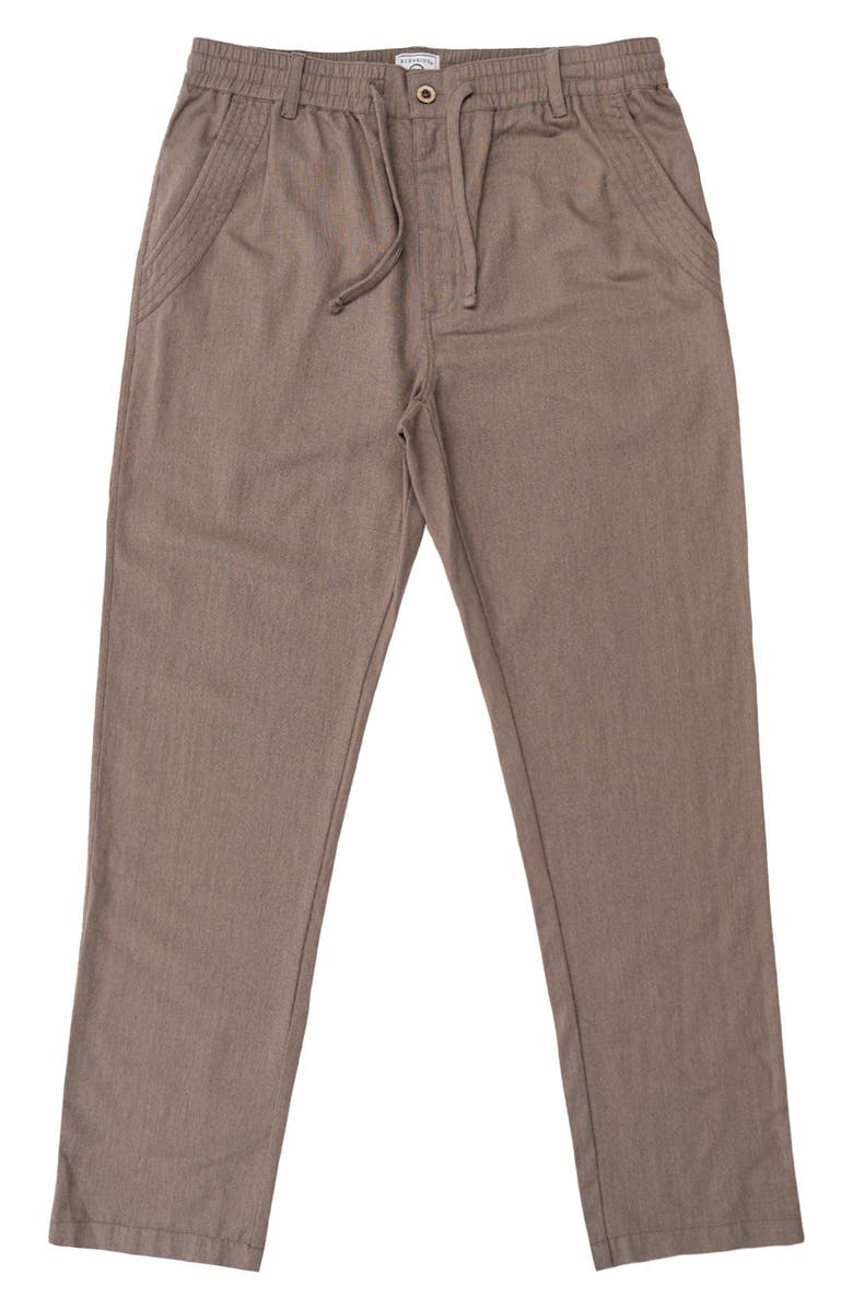 BURNSIDE Linen & Cotton Blend Pants, Alternate, color, Rock Ridge