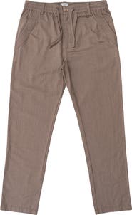 BURNSIDE Linen & Cotton Blend Pants