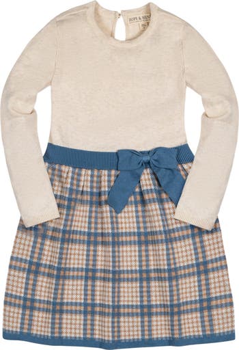 Hope & Henry Girls' Organic Cotton Skater Dress - Twirl-Worthy & Eco-Friendly