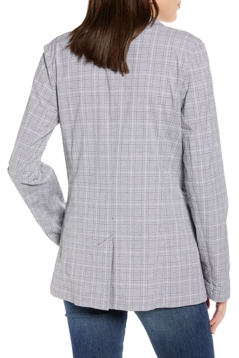 Mini Plaid Blazer, Alternate, color, BLACK- WHITE PLAID