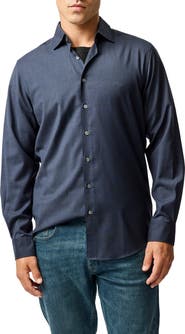 Rodd & Gunn Esk Valley Wool Mélange Button-Up Shirt