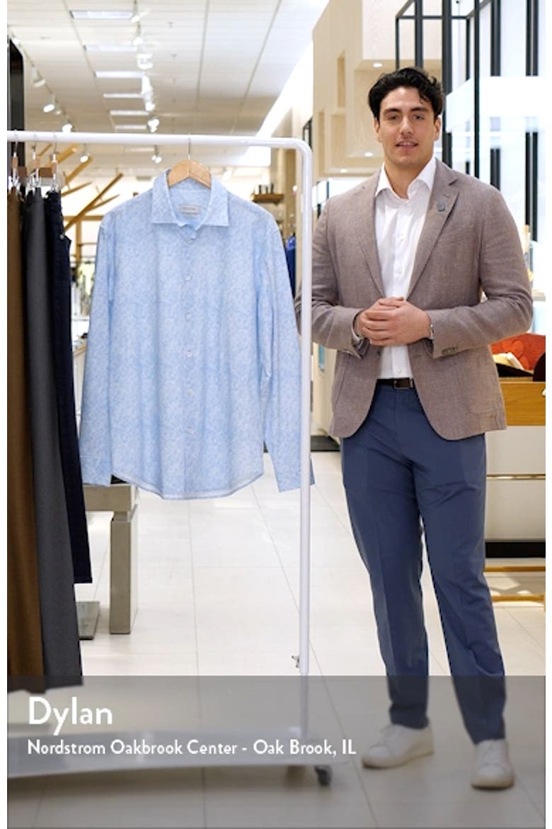 James OoohCotton® Abstract Print Button-Up Shirt video