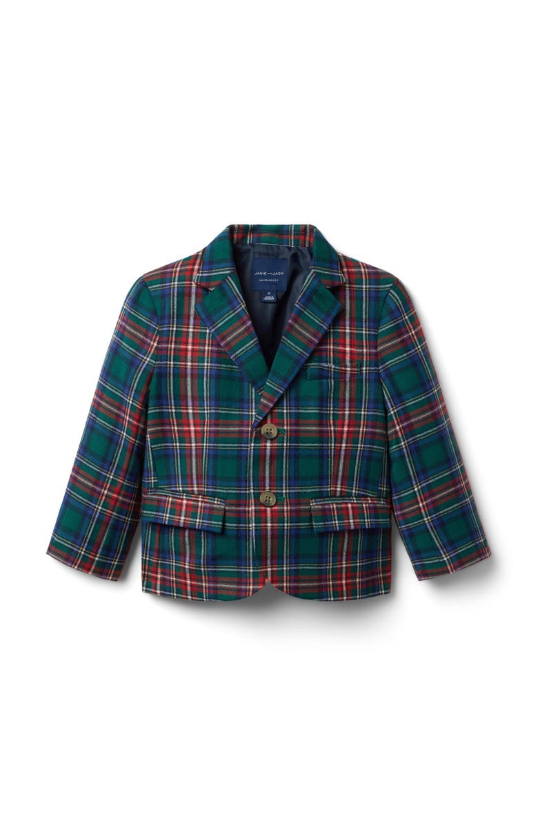 Janie and Jack The Party Blazer, Main, color, Green