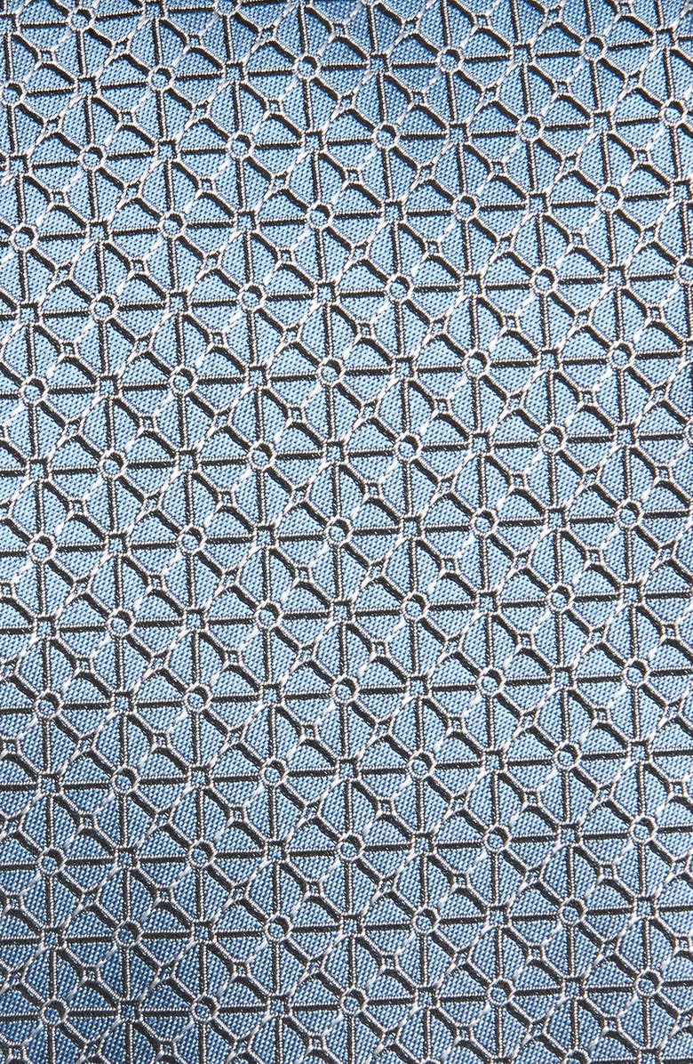 ZEGNA TIES Geometric Silk Jacquard Tie, Alternate, color, Light Blue