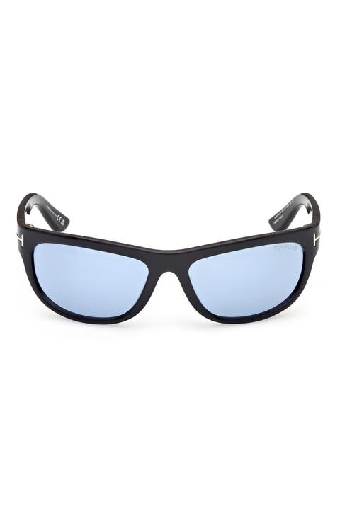 Anders 62mm Oversize Rectangular Sunglasses
