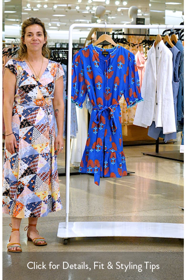 Lenira Floral Negin Split Neck Minidress video