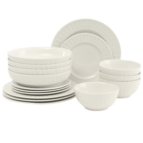 Melbourne Embossed Porcelain Dinnerware Set