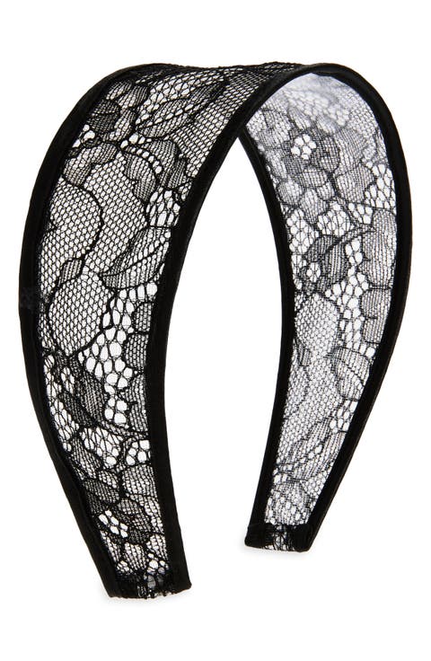 Embroidered Lace Headband