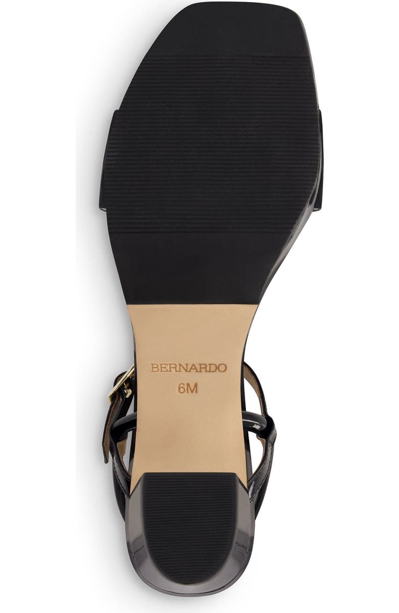 Bernardo Footwear Canto Platform Sandal, Alternate, color, Black Patent