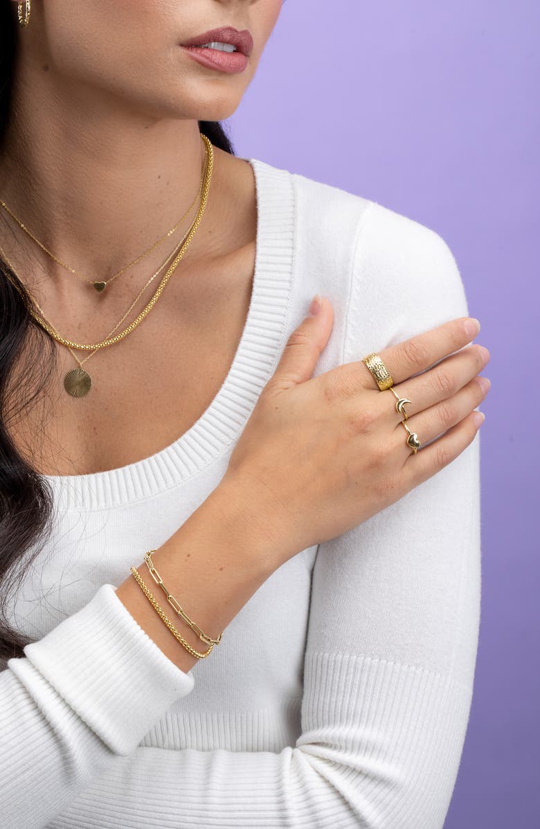 Bony Levy 14K Gold Crescent Moon Ring, Alternate, color, 