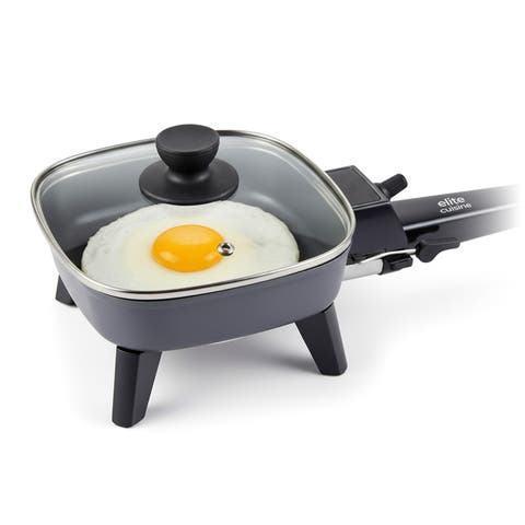 Ceramic Electric Skillet With Tempered Glass Lid