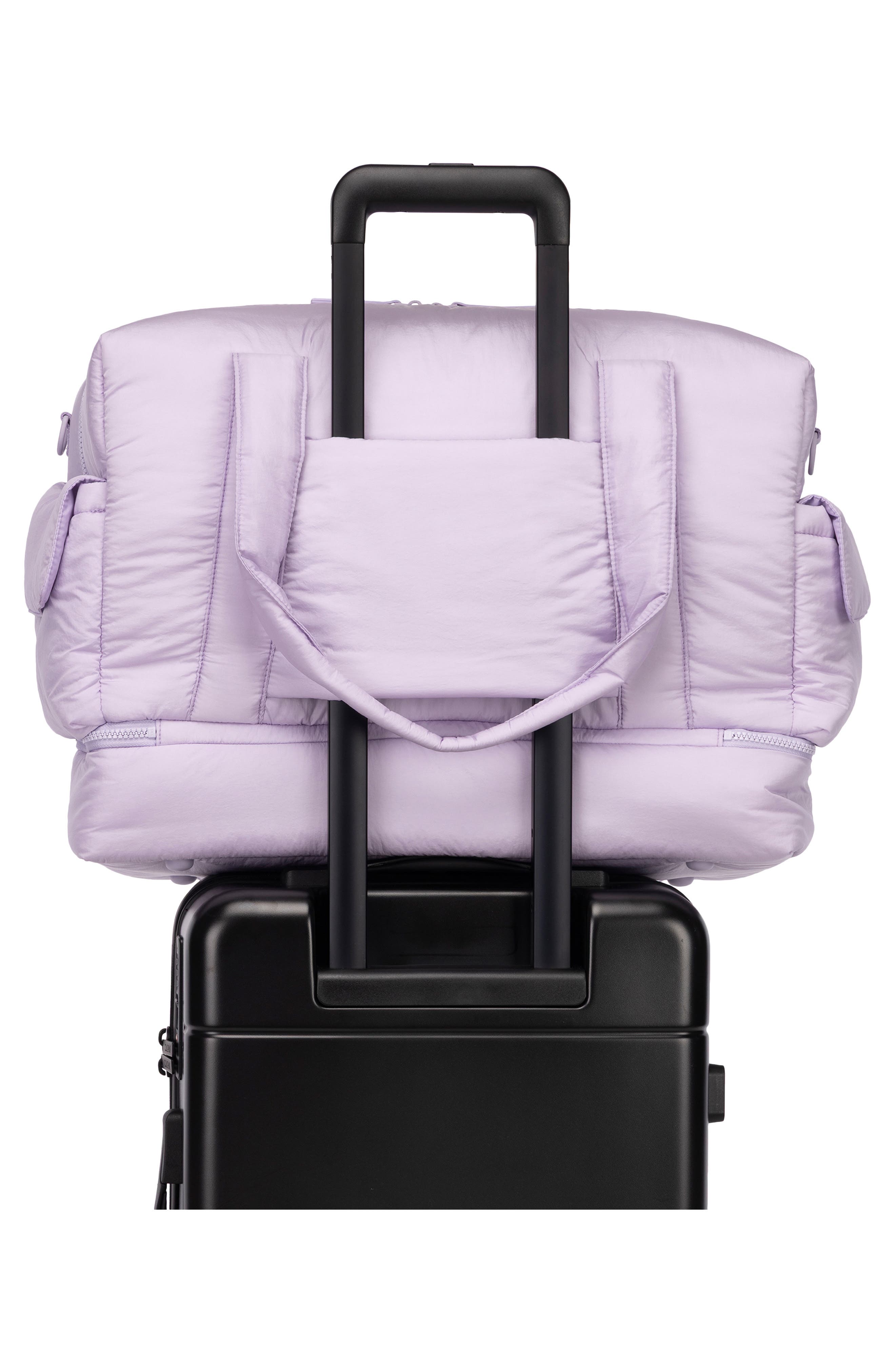 CALPAK Weekender Recycled Nylon Diaper Duffel Bag, Alternate, color, Orchid