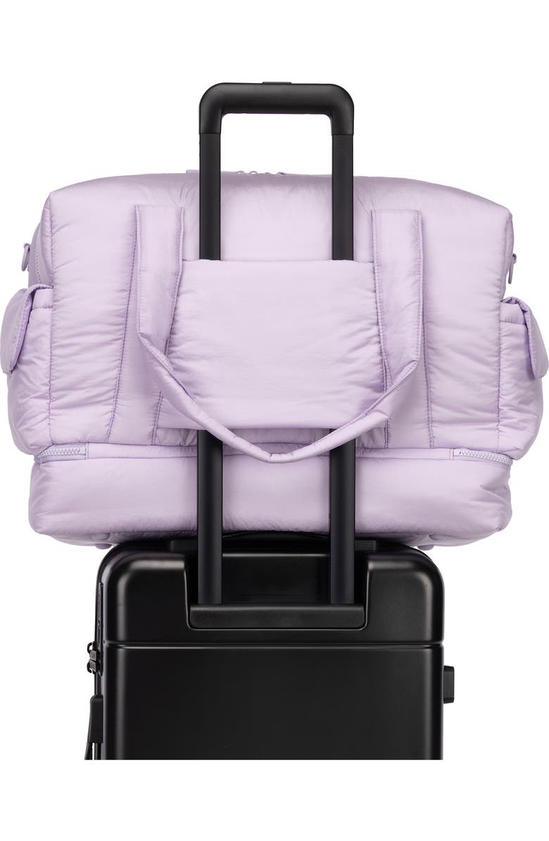 CALPAK Weekender Recycled Nylon Diaper Duffel Bag, Alternate, color, Orchid