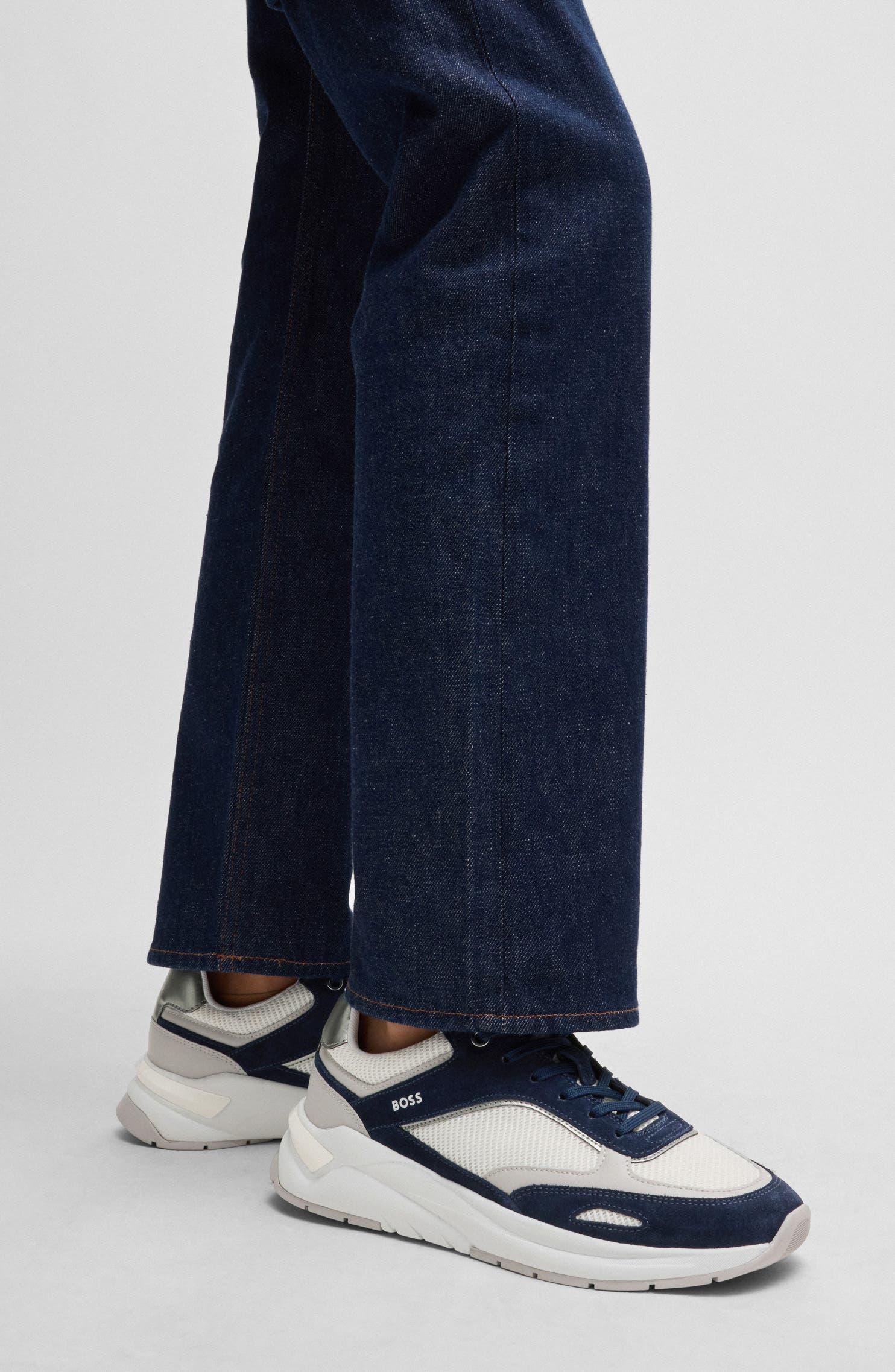 BOSS Skylar Runn Sneaker, Alternate, color, Open White