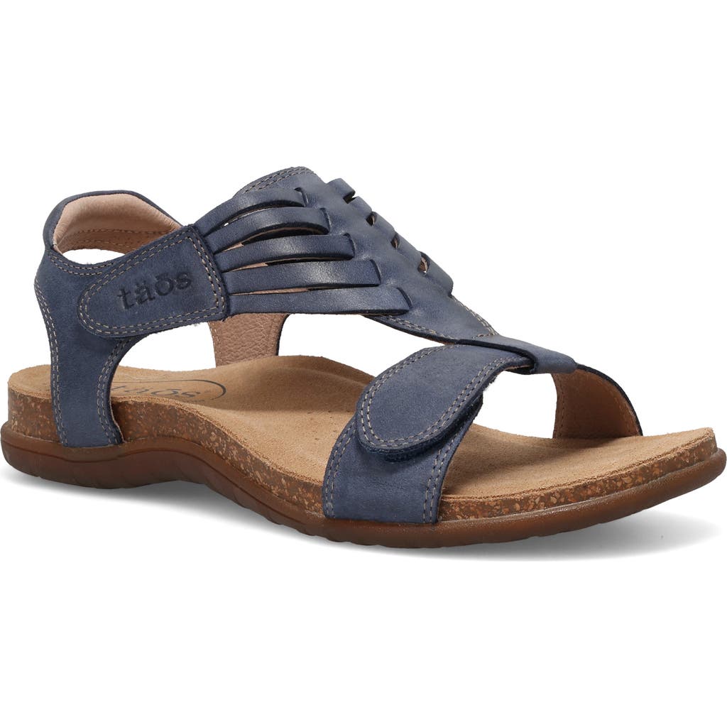 Taos Wonderful Ankle Strap Sandal In Blue