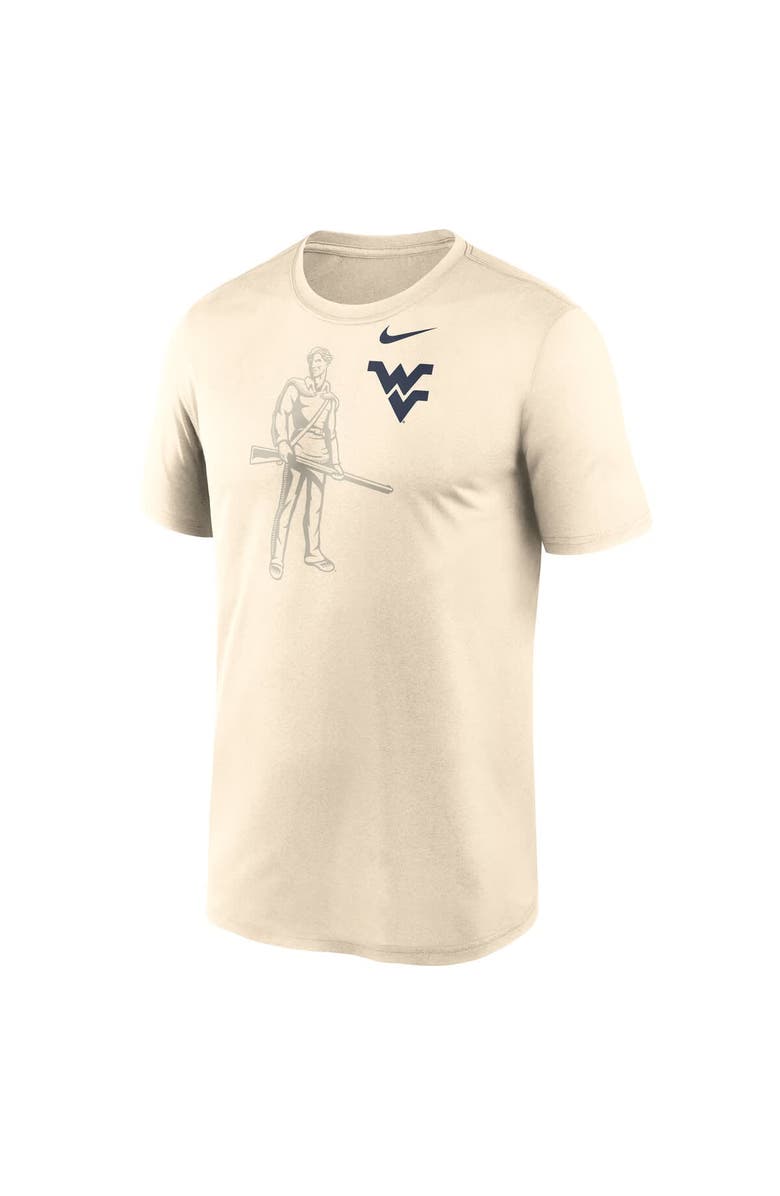 Nike Men's Nike Natural West Virginia Mountaineers Campus Shadow Legend Performance T-Shirt, Alternate, color, 