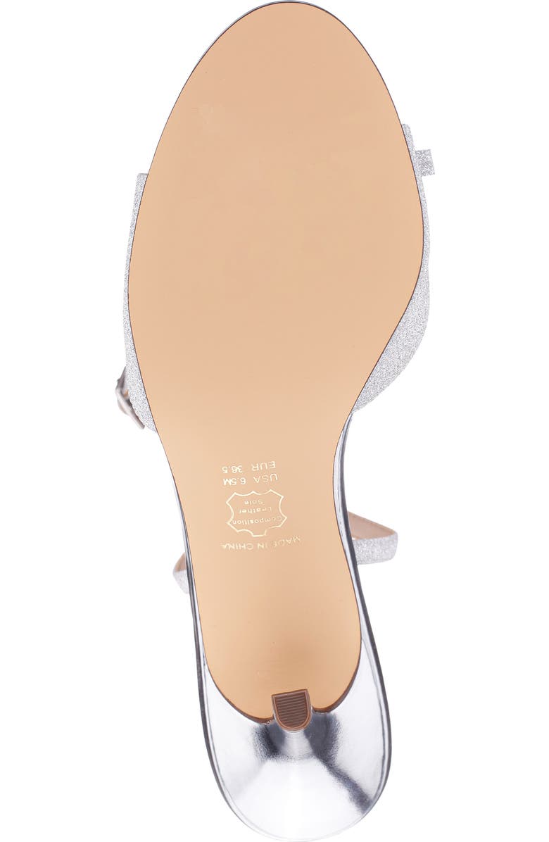 Nina Vicci Ankle Strap Sandal, Alternate, color, Silver