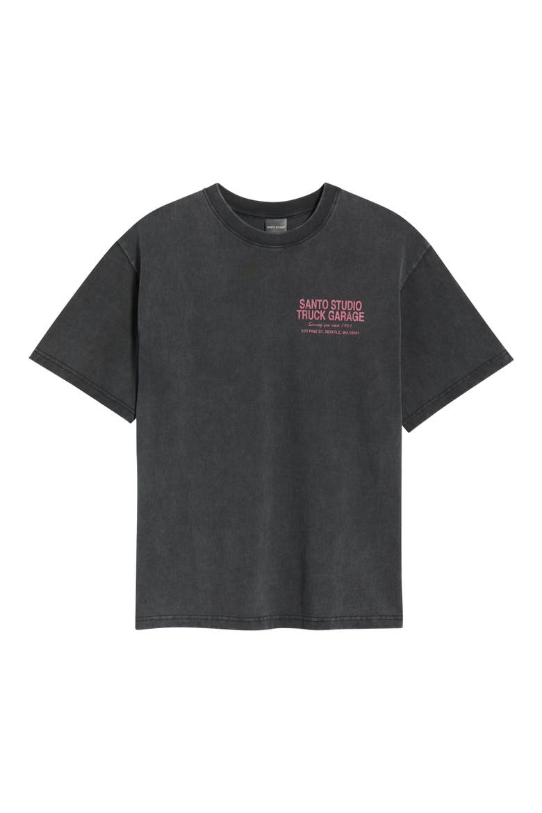 Garage Graphic Cotton T-Shirt, Alternate, color, BLACK FADE
