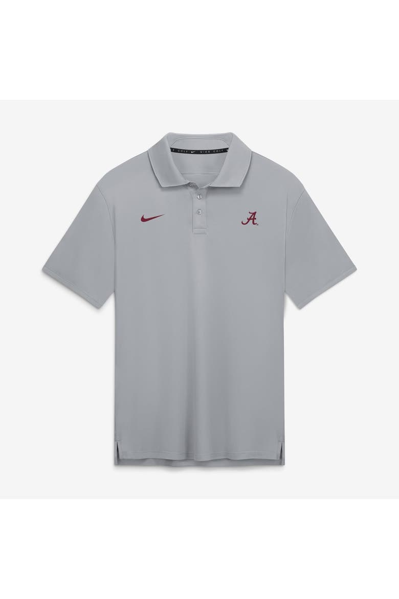 Men's Nike Gray Alabama Crimson Tide Par Dri-FIT Polo, Alternate, color, Gray