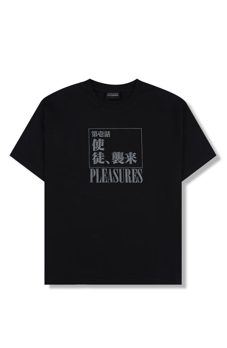 PLEASURES x Neon Genesis Evangelion Angel Attack Cotton T-Shirt, Alternate, color,
