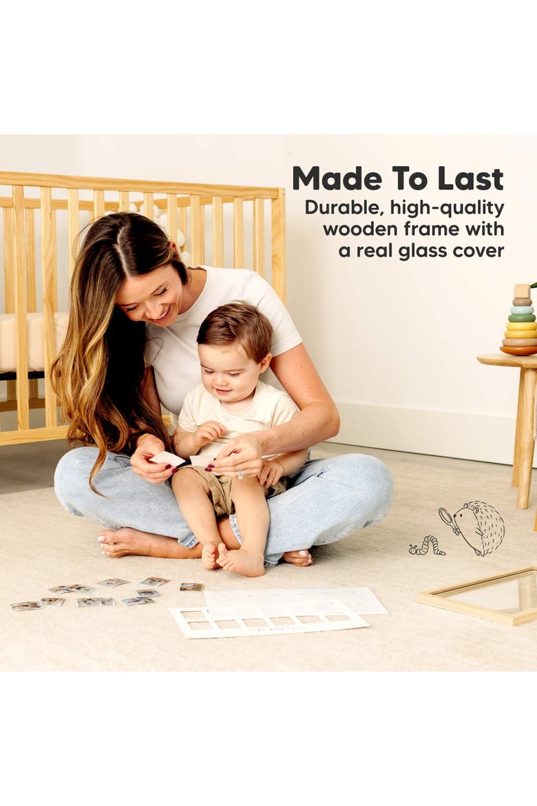 Nova Baby's First Year Picture Frame, Alternate, color, Ash Wood
