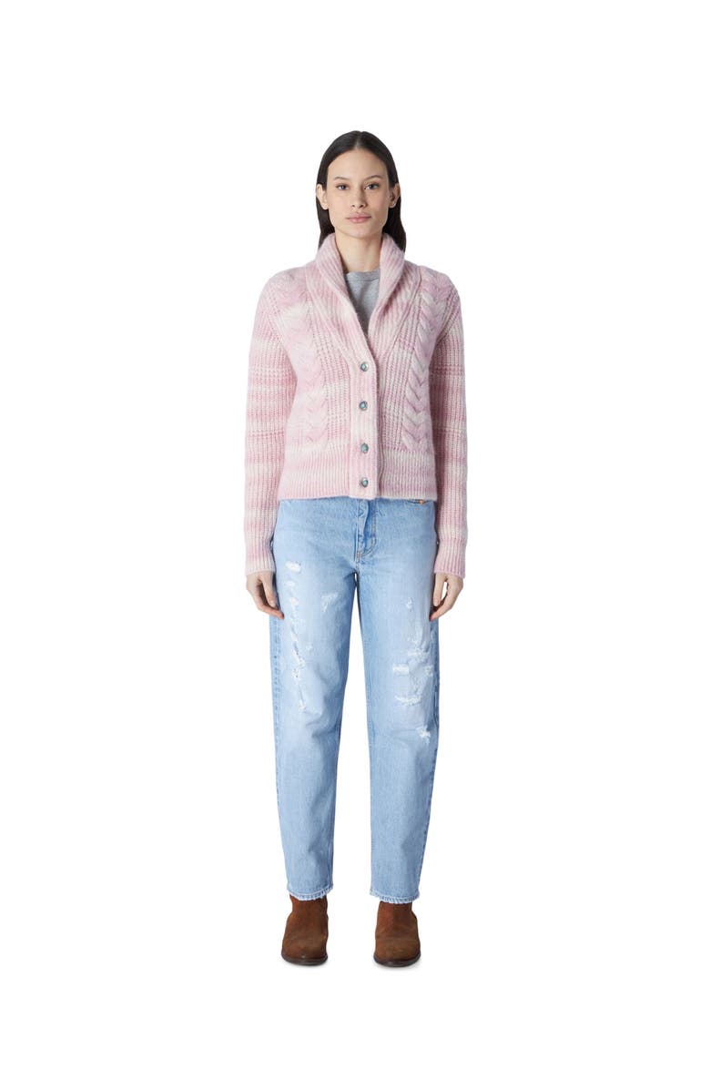 Fortela Lexi Alpaca Wool Cardigan, Alternate, color, Pink