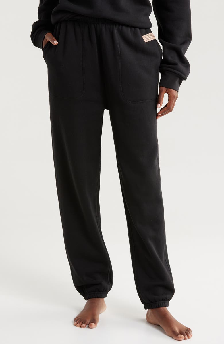 Lunya Silksweats<sup>™</sup> Reversible Pajama Joggers, Main, color, Immersed Black