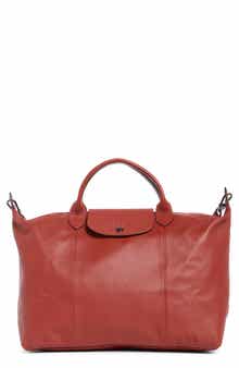 Longchamp Le Pliage Leather Tote Bag