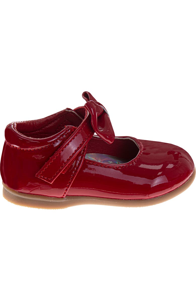 JOSMO Kids' Ankle Bow Flat, Alternate, color, Red Patent