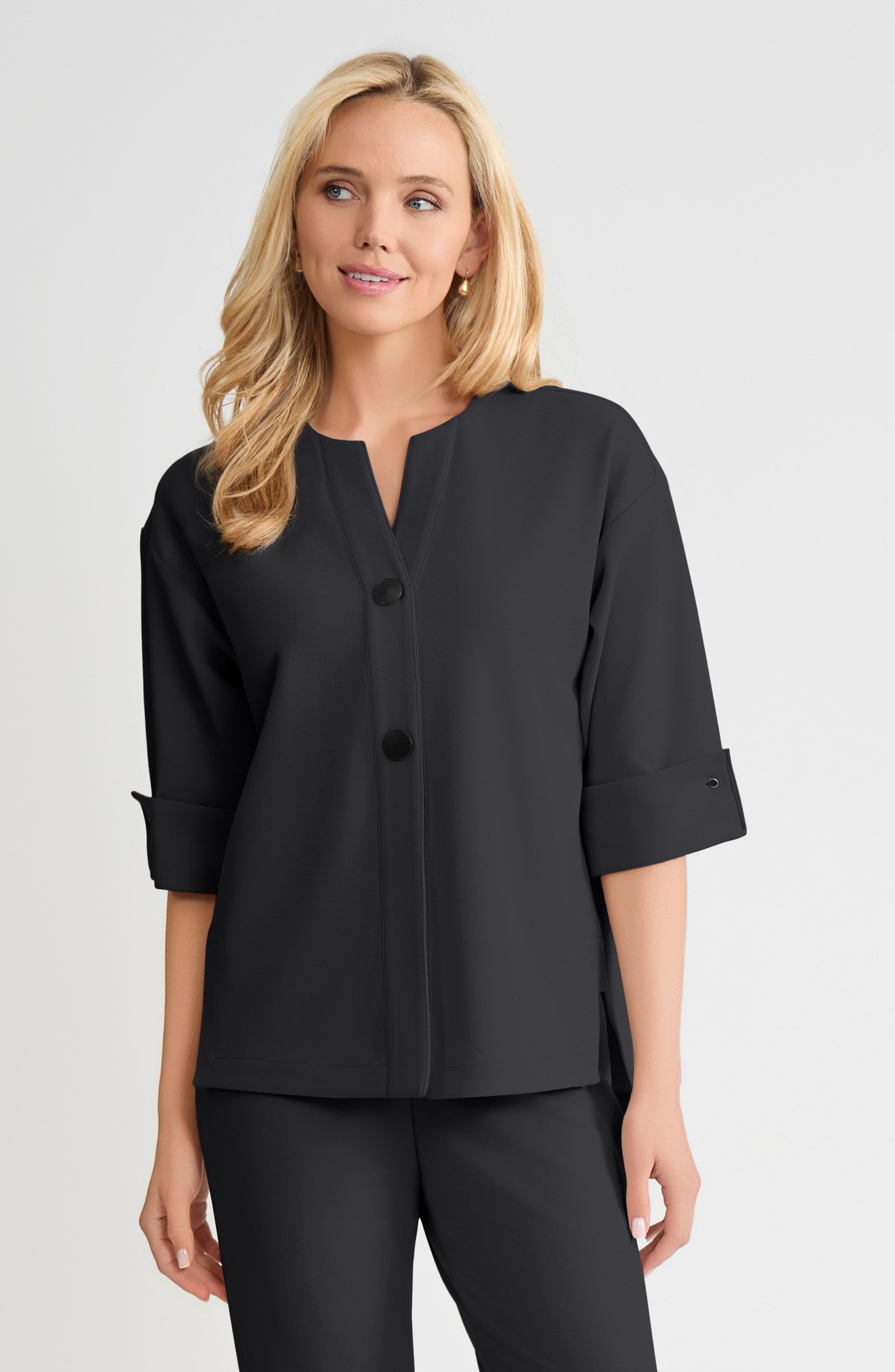 Heritage Tonal Stretch Deco Crepe Jacket