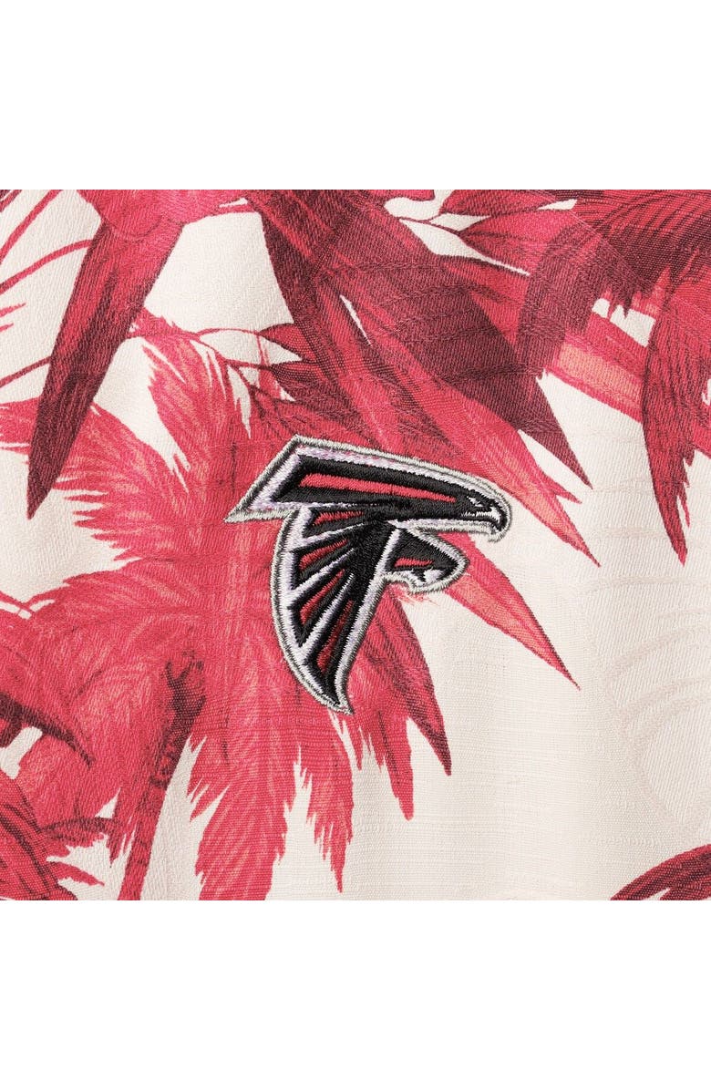 Tommy Bahama Men's Tommy Bahama Red Atlanta Falcons Sport Harbor Island Hibiscus Camp Button-Up Shirt, Alternate, color, 