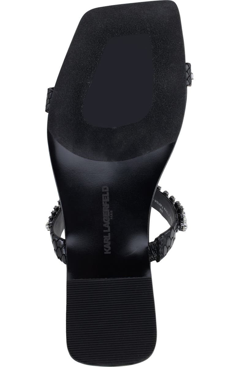 KARL LAGERFELD PARIS Payzlee Rhinestone Slide Sandal, Alternate, color,