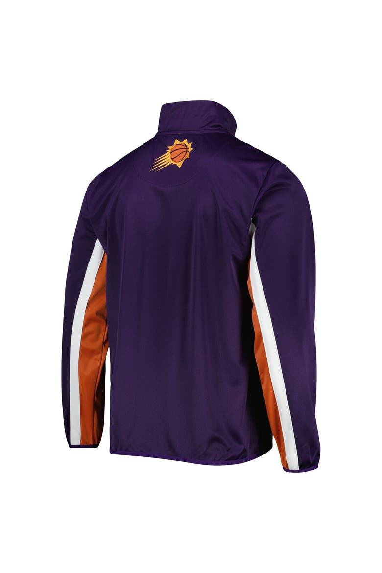 Men's G-III Sports by Carl Banks Purple Phoenix Suns Contender Wordmark Full-Zip Track Jacket, Alternate, color, Purple