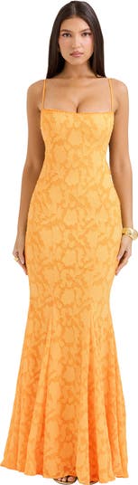 ワンピース Back Lace-Up Cotton Long Dress HOUSE OF CB Joan-A Lace-Up Back Maxi Dress | Nordstrom