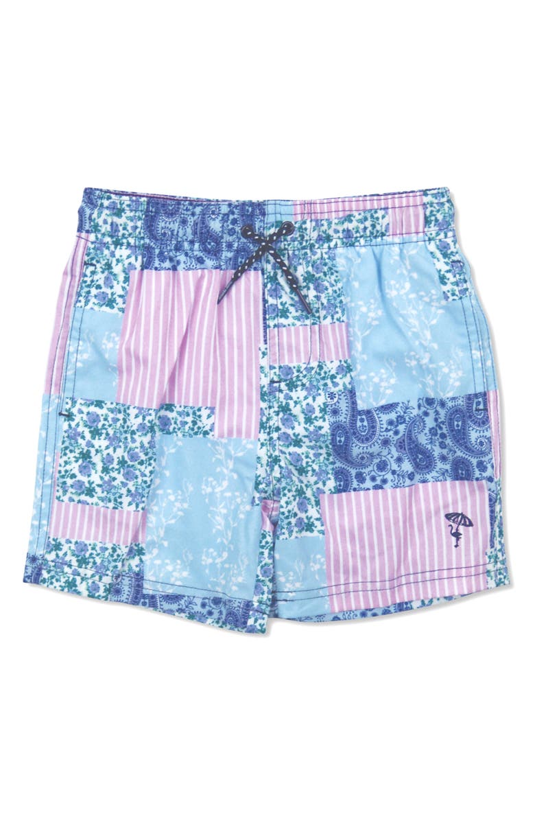 Shade Critters KIds' Floral Patch Swim Trunks, Main, color,