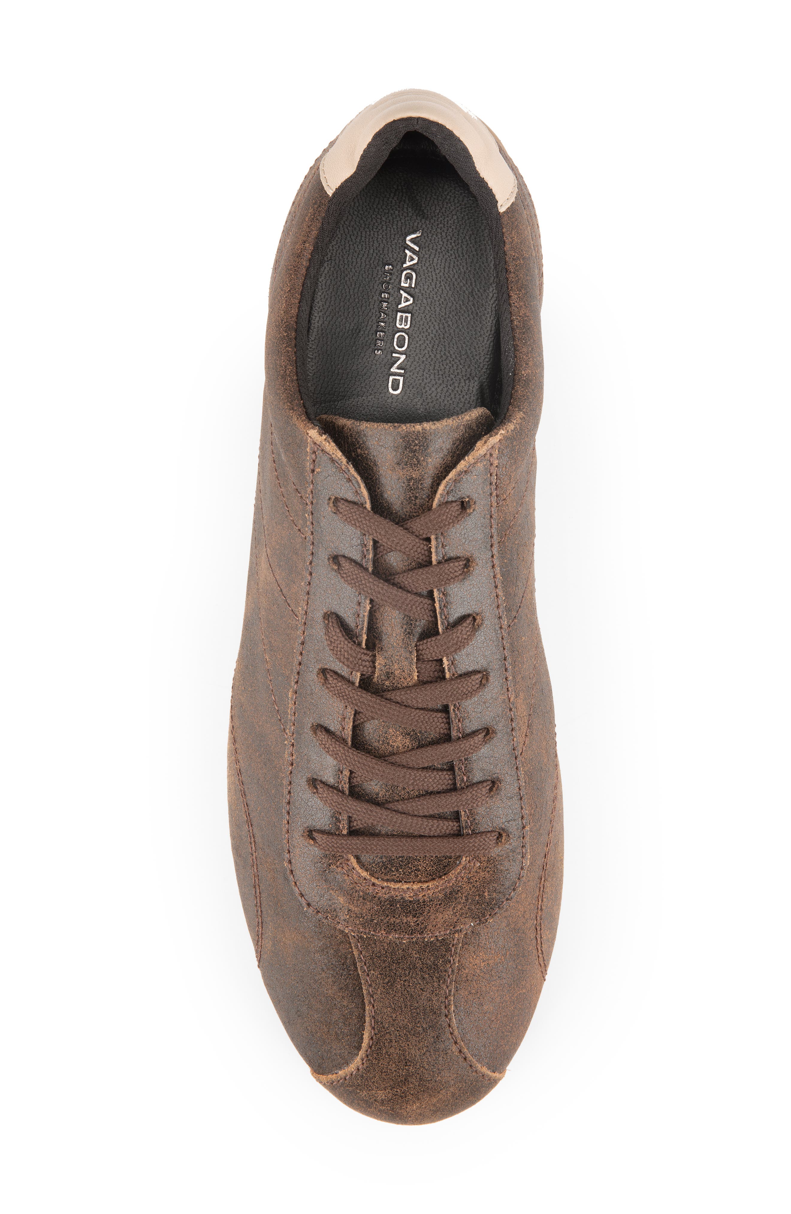 Hollie Leather Sneaker, Alternate, color, CHESTNUT