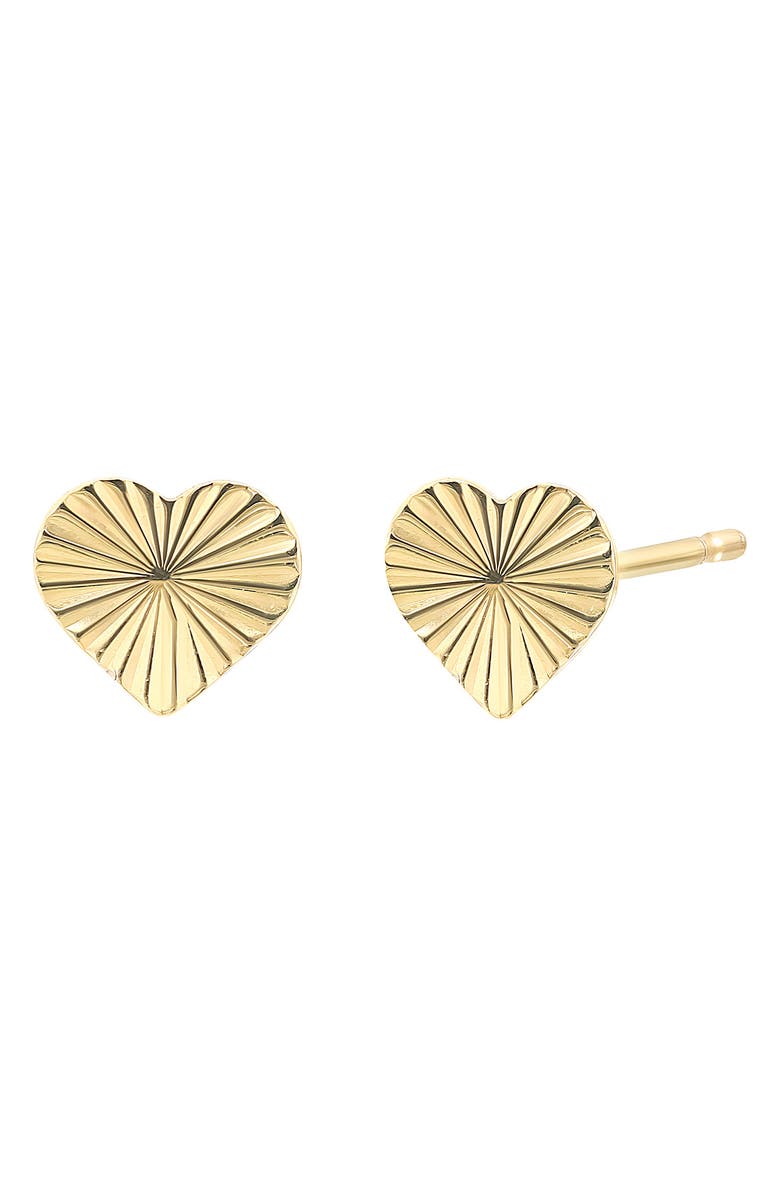 Bony Levy 14K Gold Heart Stud Earrings, Main, color, 14K Yellow Gold
