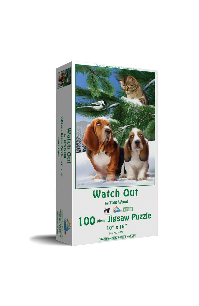 Sunsout Watch Out 100 piece Jigsaw Puzzle for Adults, Main, color, Multicolor