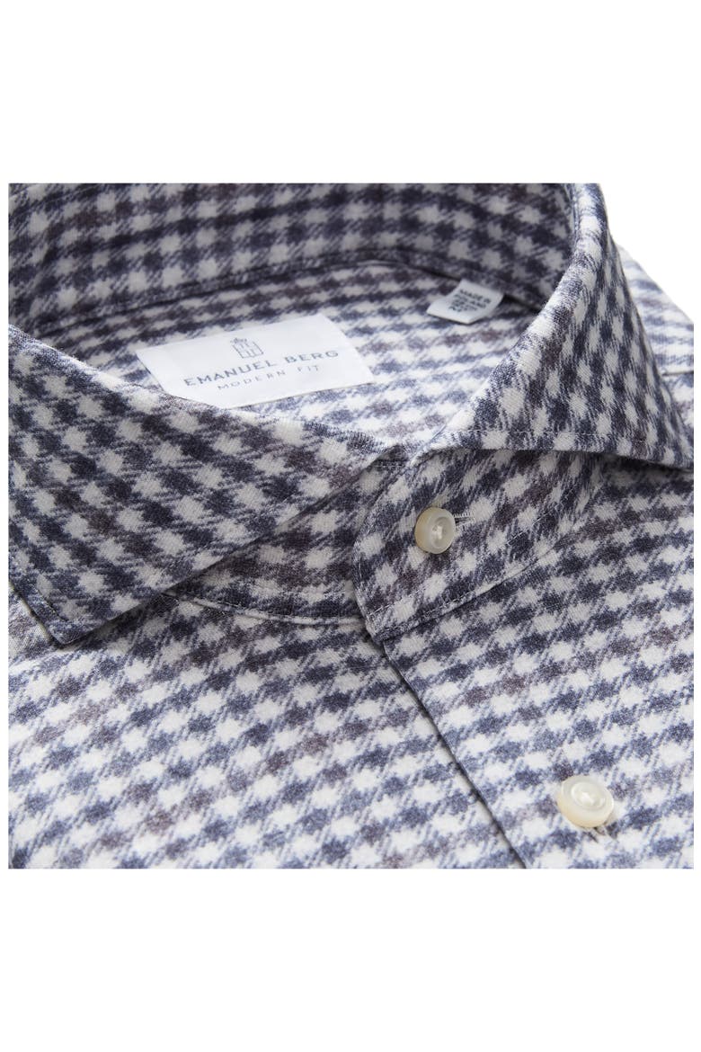 Check Modern Fit 4Flex Knit Shirt, Alternate, color, MEDIUM BLUE