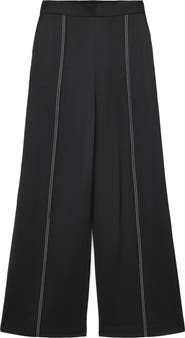AllSaints Theah Topstitch Wide Leg Pants
